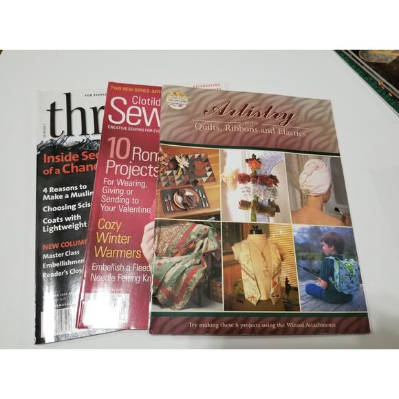 Artistry with quilts-Sewing Savvy-Threads lot no.487 - Picture 1 of 4